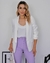 Blazer de Alfaiataria Alongado Manga Franzida Patricia - comprar online