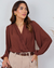 Body Decote Transpassado Manga Longa Bufante Agatha - comprar online