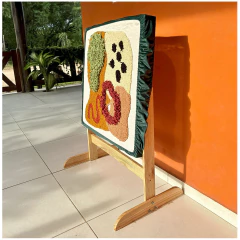 Bastidor de Chão | Punch needle - Mirna Linhares - punch needle | tufting