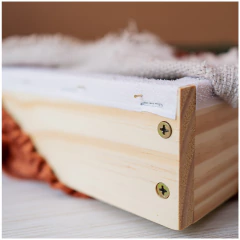 Bastidor com capa para punch needle