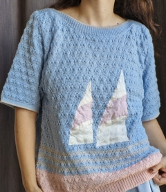 Remera tejida vintage Vela - comprar online