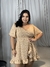 Macaquinho Alicia Plus Size Estampado Nude - Plus Salles