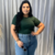 Cropped Ribanna Verde Escuro na internet