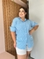 Maxxi Camisa Listrada Azul Claro - loja online