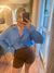 CAMISA LINHO AZUL - Donna Boutique