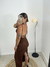VESTIDO JULIETA MARROM na internet