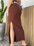 VESTIDO MIA MIDI MARROM - loja online