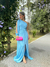 VESTIDO LONGO ROMANA - AZUL SERENITY na internet