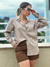 CAMISA LINHO MARROM - comprar online