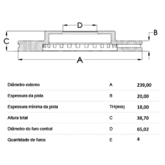par-de-disco-de-freio-dianteiro-ventilado-vw-gol-parati-saveiro-1989-a-2012-hiper-freios-hf02a