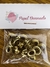 ILHÓS DE FERRO DOURADO C/20 - comprar online