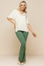 Blusa Crepe Linho Listrado - Ref. 2523 - La Thereza