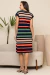 Vestido Visco Listrado - Ref. 2605 na internet