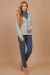 Conjunto Tricot Cotton Listrado c/ Jogger de Bainha - Ref. 7638