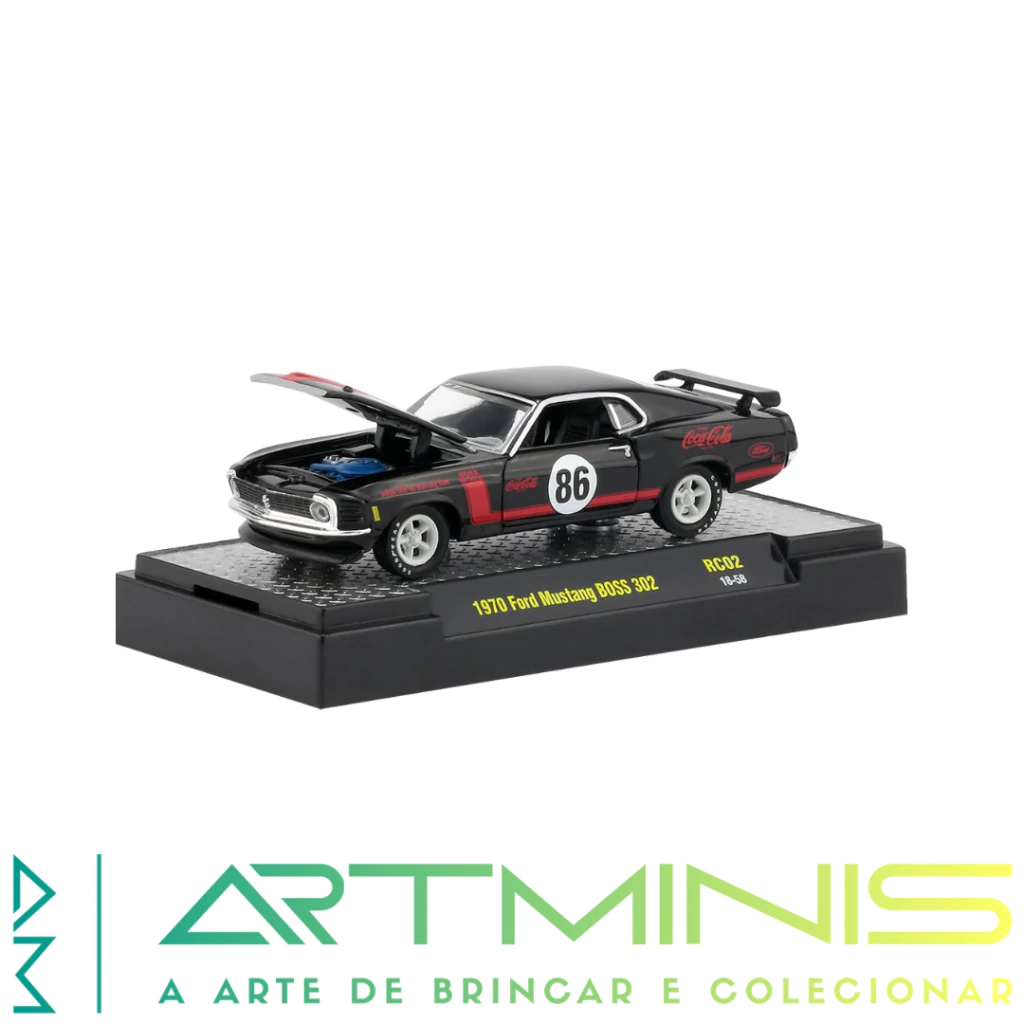 M2 MACHINES - COCA COLA - 1970 FORD MUSTANG BOSS 302