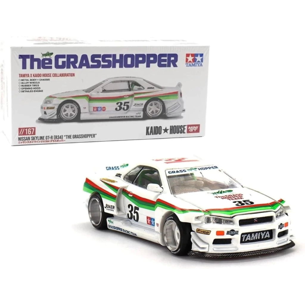 KAIDO HOUSE - Nissan skyline GT-R R34 TAMIYA Grasshopper#167