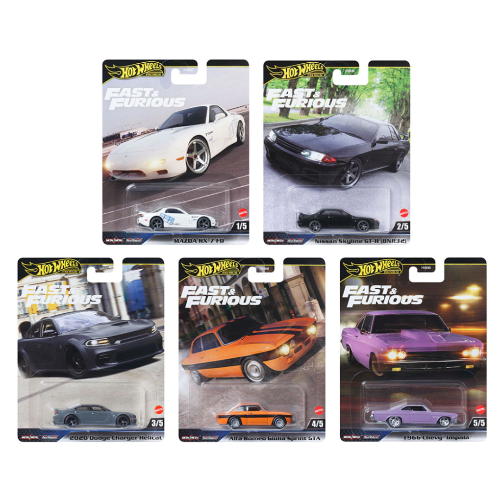 HOT WHEELS - 2025 - PREMIUM SET - FAST & FURIOUS K