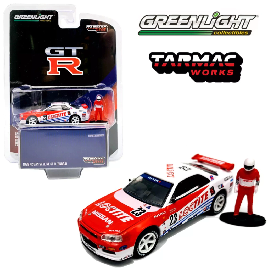 TARMAC WORKS - GREENLIGHT - 199 NISSAN SKYLINE GT-R (BNR34)