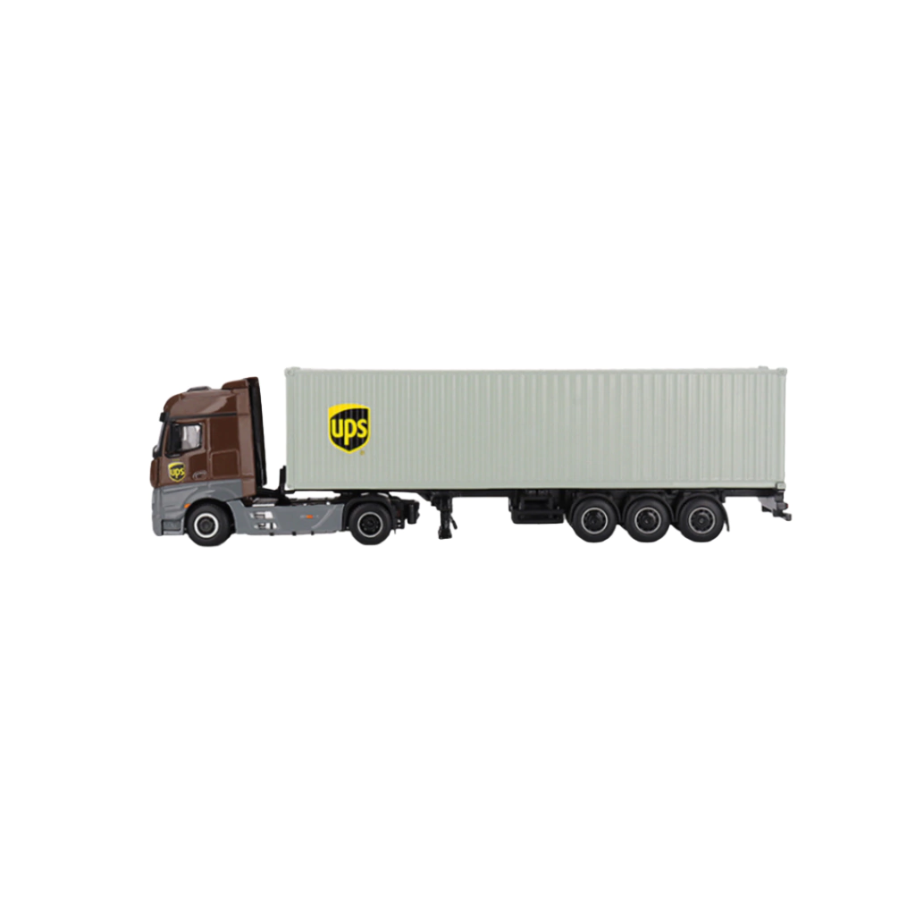 MINI GT - MERCEDES BENZ ACTROS 40'CONTAINER UPS EUROPE -#705