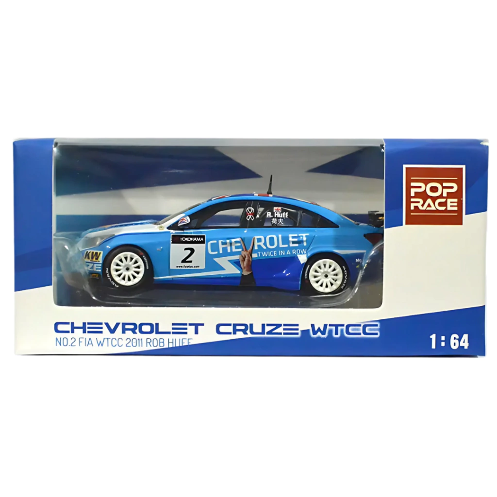 POP RACE - 1:64 CHEVROLET Cruze WTCC #2 Rob Huff - 2011 FIA