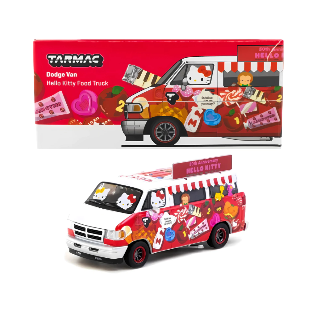 Tarmac 1:64 Global Dodge Van Hello Kitty Food Truck