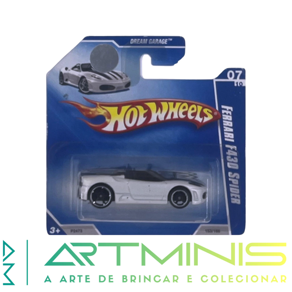 HOT WHEELS - 2009 - MAINLINE - FERRARI F430 SPIDER - #153 - CARTELA CURTA