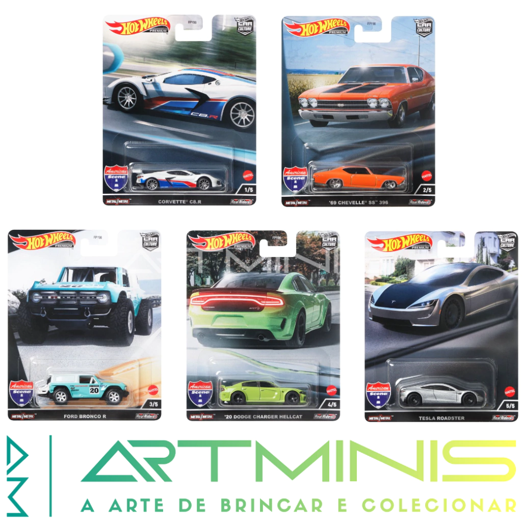 HOT WHEELS - 2022 - PREMIUM SET - CAR CULTURE - AMERICAN SCENE