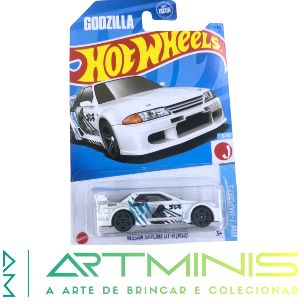 HOT WHEELS - 2023 - MAINLINE - NISSAN SKYLINE GT-R (R32) GODZILLA - #69