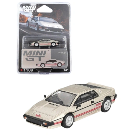 Mini GT Lotus Esprit Turbo Prata Metálico 1:64 #1109