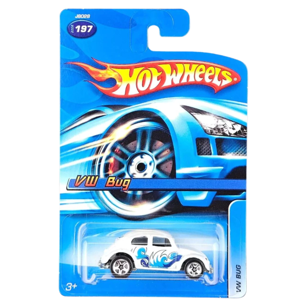HOT WHEELS - 2006 - VW BUG - FUSCA - WHITE VHTF #197