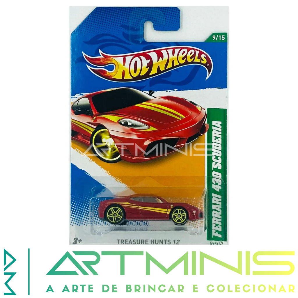 HOT WHEELS - 2012 - MAINLINE - T-HUNT - FERRARI 430 SCUDERIA - #59