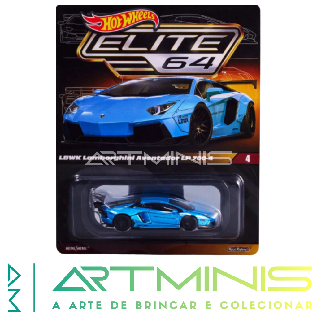 HOT WHEELS - 2023 - MATTEL CREATIONS - ELITE 64 LBWK LAMBORGHINI AVENTADOR LP 700-4