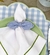 Porta guardanapo Lacinho listrinha azul e branco - comprar online