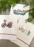 Toalha Lavabo Linho Cru Bicicleta Florida - comprar online