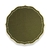 Lugar Americano Mary Impermeável Verde Musgo com Bordado Dourado - comprar online