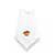Guardanapo Citrus Laranja em Algodão Branco Bordado