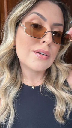 Óculos Virginia Marrom Claro - comprar online