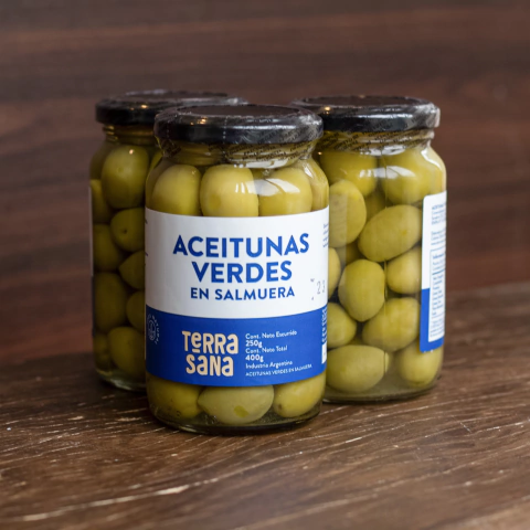 Aceitunas verdes 250 Gr. Terra Sana