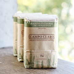 Harina Integral Trigo Pan 1kg Campo Claro