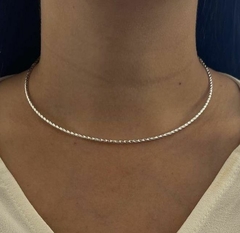 Choker Aro Torcido Prata 925