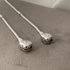 Pulseira P/ Berloques Fecho Coração Prata 925 - Âncora Pratas Atacado!