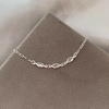 Pulseira Infantil Navette Cristal Prata 925