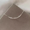 Pulseira Infantil Navette Cristal Prata 925