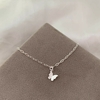Pulseira Infantil Borboleta Pendurada Lisa Prata 925