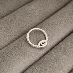 Piercing Argola Olho Grego Prata 925