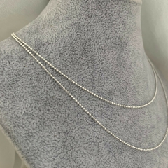 Corrente Pipoca Diamantada Prata 925 - comprar online