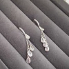 Argola Click C/ Zircônias Gotas Prata 925