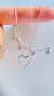 Colar de Prata Coração Vazado - loja online