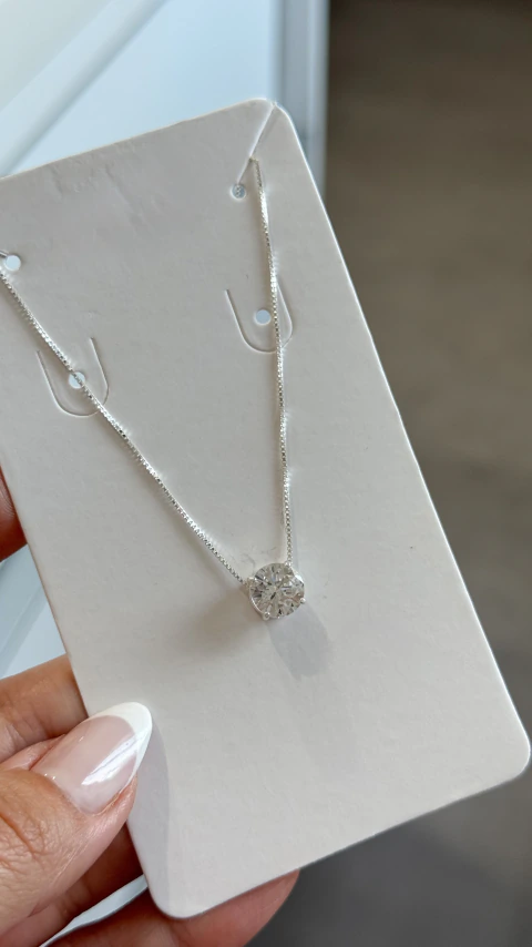 Colar Ponto de Luz Cristal