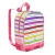 Mochila colorida escolar Enjoy DAC em PVC cristal com zíper – tamanho 33x24,5cm